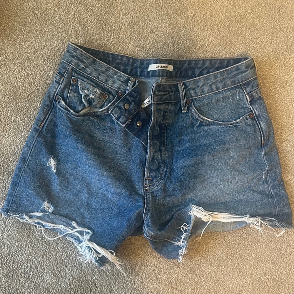 Girlfriend denim shorts